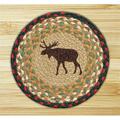 Capitol Earth Rugs Moose Printed Round Swatch 80-019M